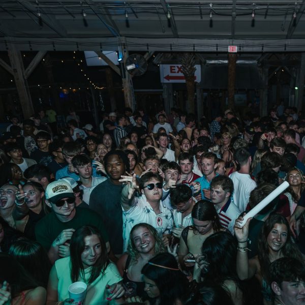 Wide dense crowd, PCB Spring Break 2026