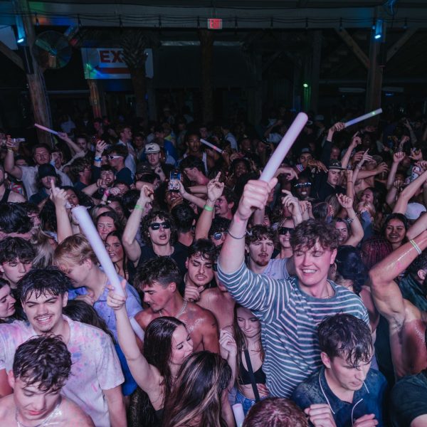 Crowd glow sticks, PCB Spring Break 2026