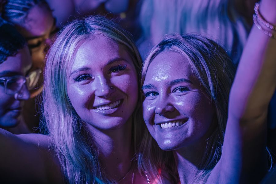 Friends and crowd at PCB Spring Break 2026, Tuesday, March 10, 2026
