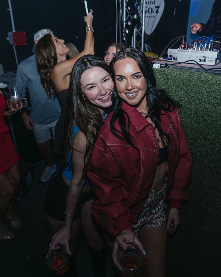 Two friends posing