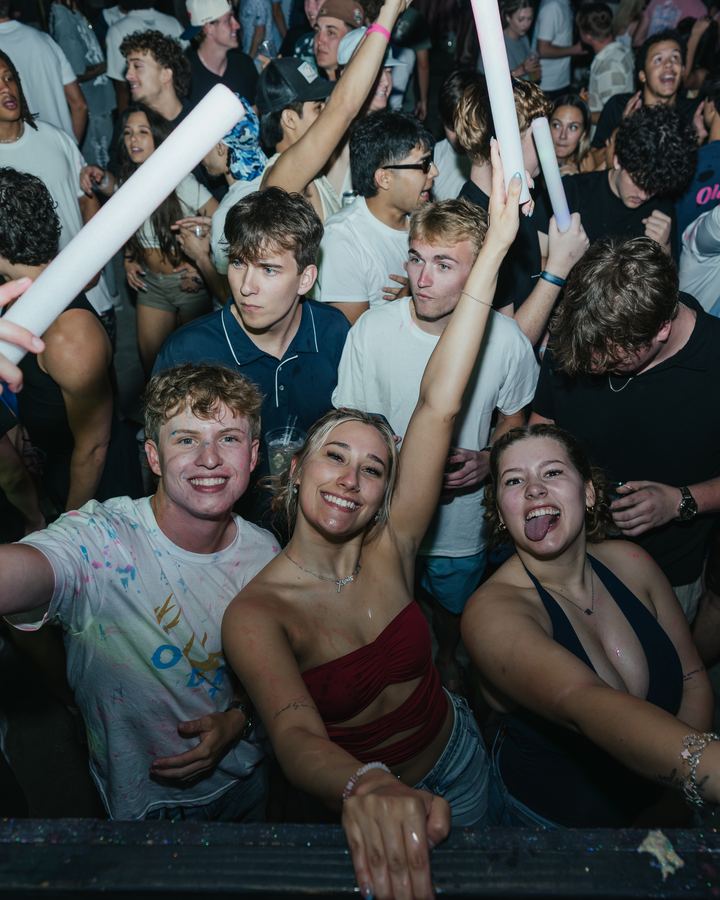 Crowd with glow sticks